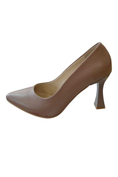 oktay kundura 100% Genuine Real Original Leather Black Stiletto 9cm Goblet Heel Height Women's Shoes