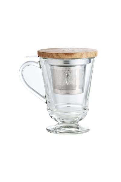 La Rochére Set pahar ceai cu infuzor si capac Abeille 27.5cl, sticla foarte rezistenta