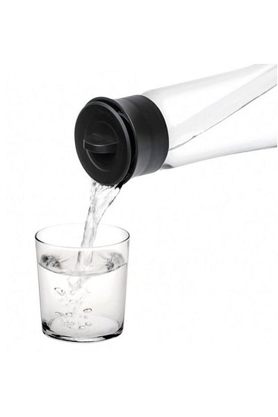 Paşabahçe Carafe with black lid 1L, Basic