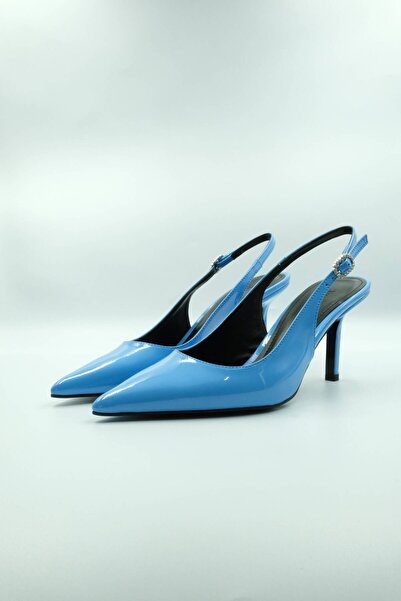 MEDUSA SHOES Rugan Taşlı Kemer Detaylı Stiletto