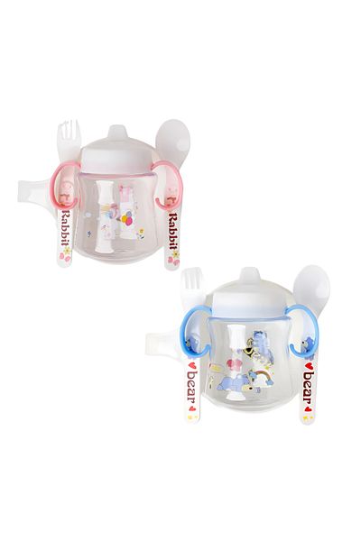 STEM Baby Feeding Set (Bowl with Handle, Bottle, Spoon & Fork)