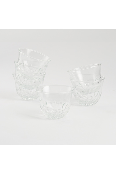 Dallaty glass saudi cawa cups 6 pcs