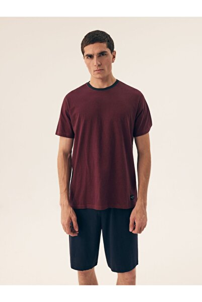 Henderson Men's Pajama 2-Piece Set Shorts & T-Shirt 100% Cotton Striped Comfortable & Minimalist | Dive