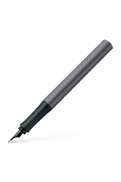 OEM Faber Castell Grip 2011 Fountain Pen, Anthracite Grey, F Nib, Ergonomic Grip, Refillable