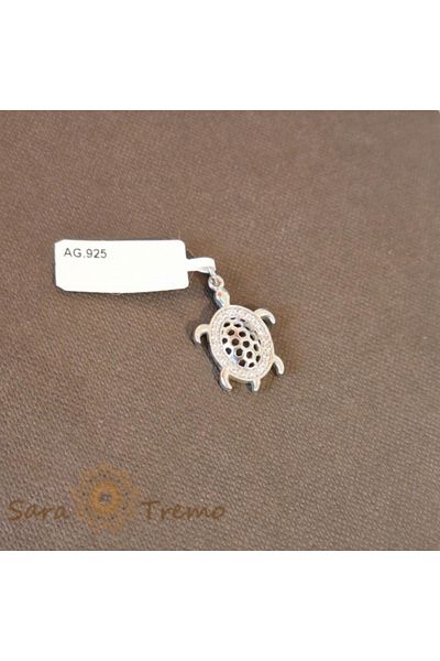 saratremo Silver Turtle Pendant