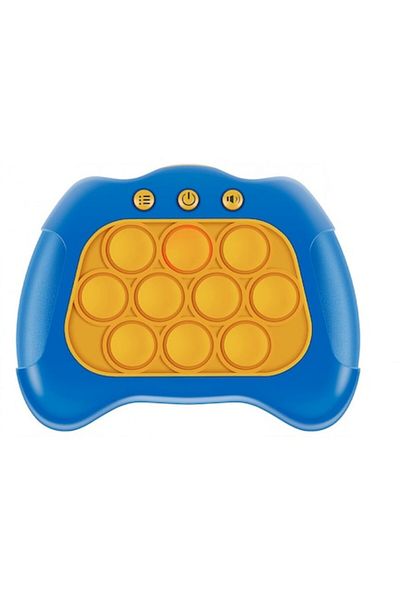 Avaleea Interactive Toy Pop It Console with Lights and Sounds, ABS and Silicone, Blue, 12 x 10 x 5.8 cm