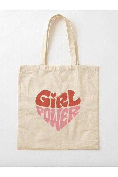 GİFTORA Gril Power Raw Cloth Shoulder Bag Peraham16