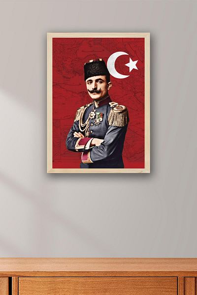 Saturn Enver Pasha Framed Painting