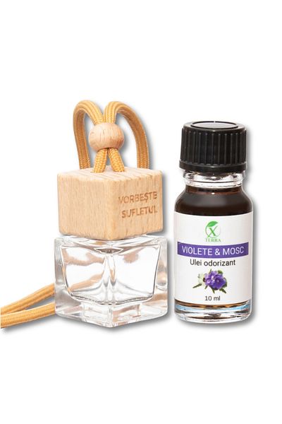 XTERRA CAR FRESHENER | DIFFUSER BOTTLE AND VIOLET AND MUSK FRAGRANCE OIL SET | 10 ml