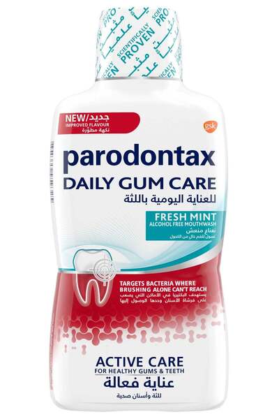 GSK Parodontax Fresh Mint Mouthwash, 500ml