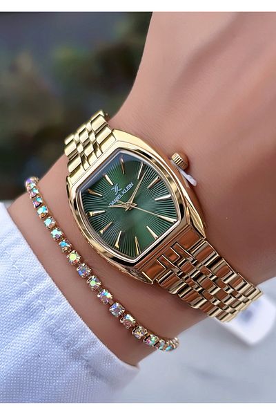 Daniel Klein Original Invoiced 2 Years Warranty 3Atm Waterproof Gold Gold Color Women's Wristwatch with Bracelet Gift