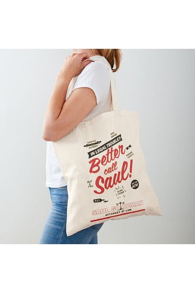 GİFTORA Better Call Saul Raw Cloth Shoulder Bag