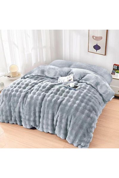 Pucioasa Cocolino Spot Blanket 200x230cm, Grey