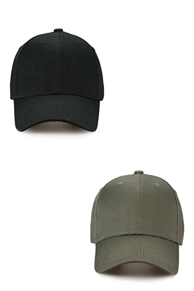 MakroOptik Унисекс регулируема памучна шапка, комплект от 2 броя