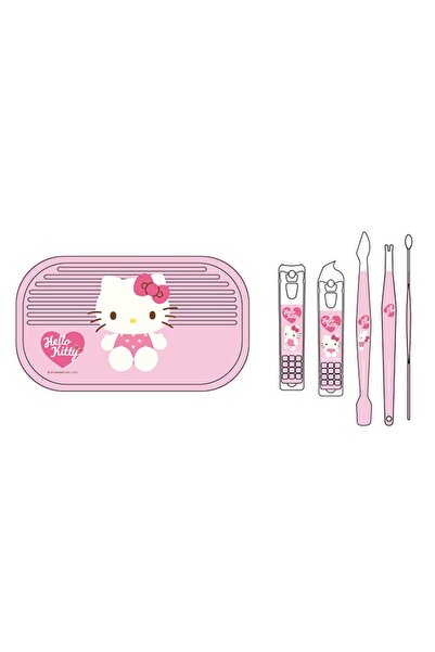 Miniso Sanrio Lisanslı Saklama Çantalı 5 Parça Manikür Seti