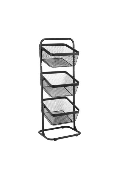 Culinaro Raft cu 3 cosuri bufet de legume si fructe 37,5x32xh69cm