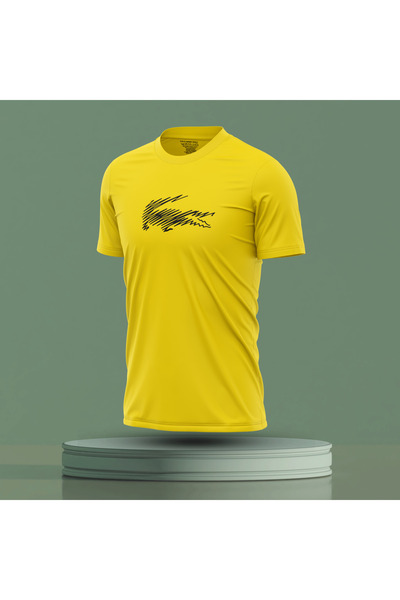 Bulvar Lee Ανδρικό καλοκαιρινό μπλουζάκι με λαιμόκοψη Crocodile με τύπωμα