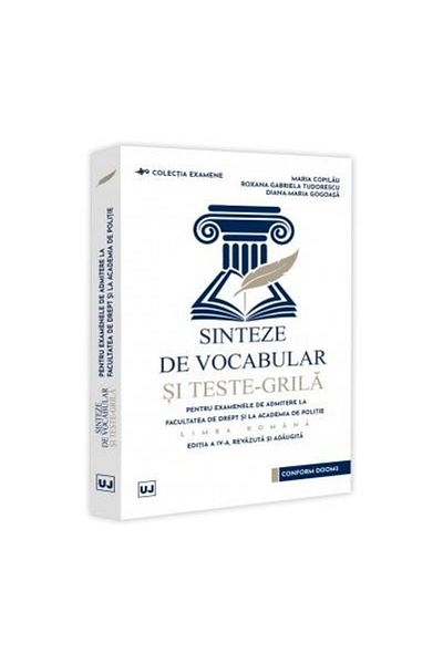 Editura Universul Juridic Sinteze de vocabular si teste-grila pentru examene
