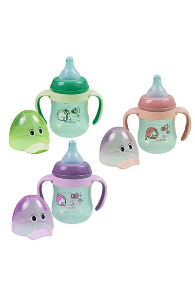 STEM 210ml Baby Feeding Bottle with Handle | Duck Design | BPA-Free | Leak-Proof