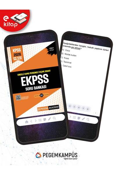 Pegem Akademi Yayıncılık 2026 EKPSS Engelli Kamu Personeli Seçme Sınavı E-Soru Bankası