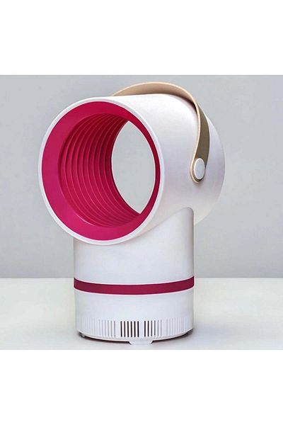 divendi-ro Anti mosquito UV lamp 5W, for indoors or outdoors, powered with USB cable, white with pink