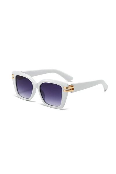 Toz Vintage Dervina White Vintage & Retro Sunglasses