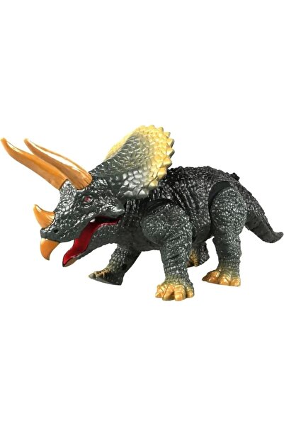 alpmodel Uzaktan Kumandalı Pilli Triceratops Dinozor Sesli Işıklı 20 Cm