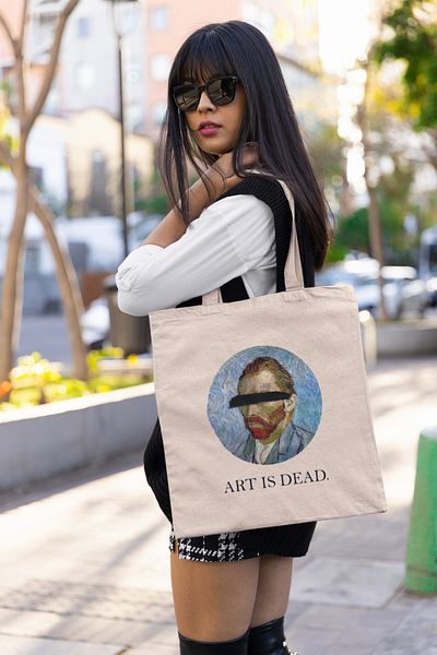 GİFTORA Art Is Dead Printed Cloth Bag