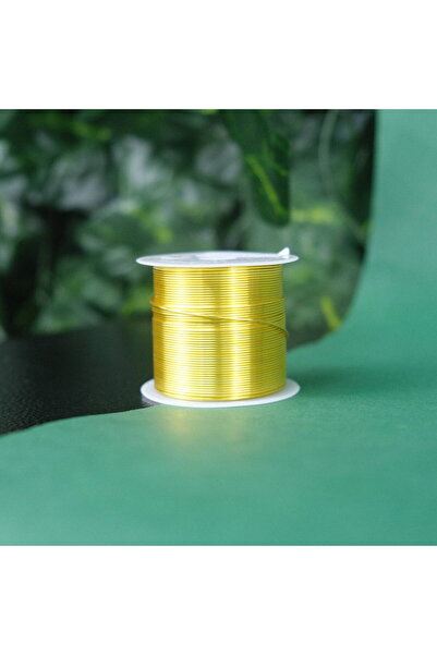 Prestij Boncuk Sârmă de cupru de 0,8 mm Sârmă de bijuterii din aur Sârmă de filografie Sârmă de flori 100 grame