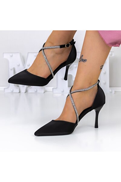 mei Обувки на висок ток 3XKK15 Черни