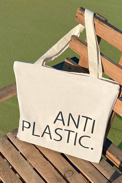 GİFTORA Anti Plastic Patterned Cloth Bag - Artistic Canvas Shoulder Bag - Women's Shopping Bag