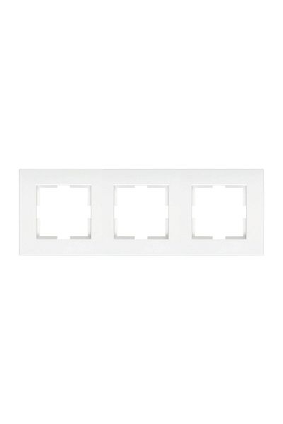 Viko by Panasonic 3-Module Horizontal Frame Viko Karre White
