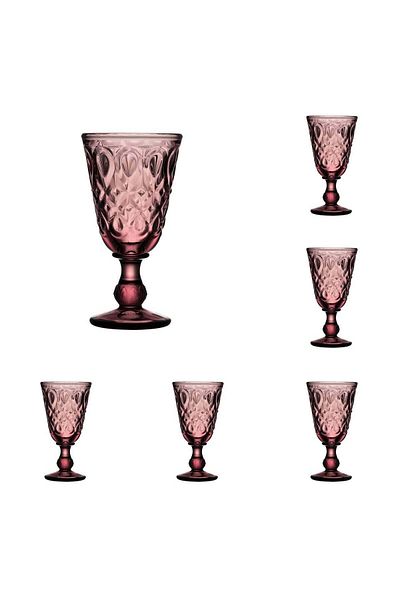 La Rochére Set of 6 Lyonnais Wine Glasses 6 x 23cl, Resistant Glass – Elegant Wine Glasses