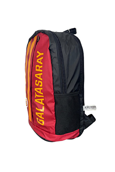 Galatasaray Baskılı GS Logolu Lisanslı Çok Bölmeli Fermuarlı Okul Sırt Çantası
