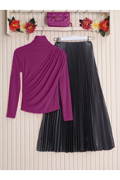 COjans بلوزة ساندي برباط نصف رقبة - فوشيا