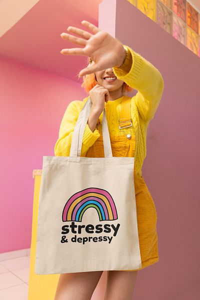 GİFTORA Depressy Printed Cloth Bag