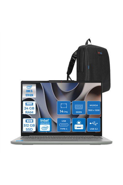 LENOVO Ideapad Slim 5 I5 13420H 24GB Ddr5 512GB SSD 14" Wuxga OLED 400NITS Wi...