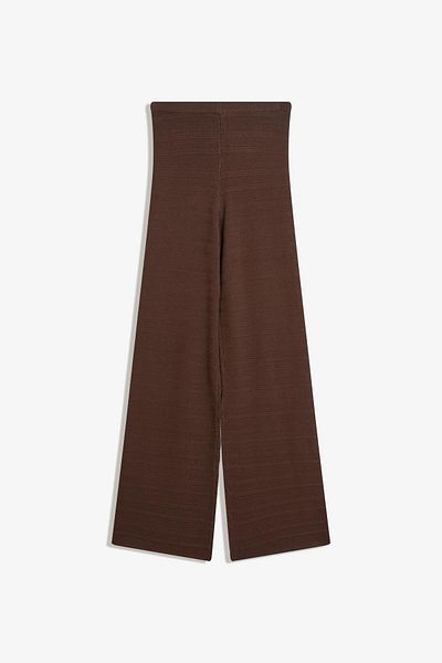 Bershka Wide-leg openwork trousers