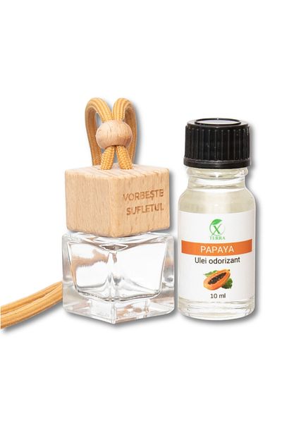 XTERRA CAR FRESHENER | DIFFUSER BOTTLE AND PAPAYA OIL SET | 10 ml