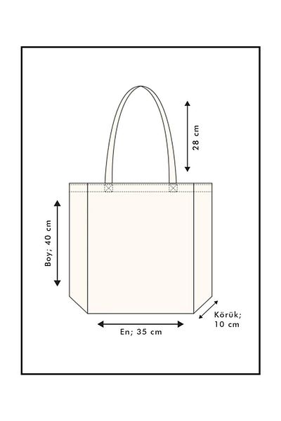 GİFTORA All Good Day Printed Gusseted Canvas Bag