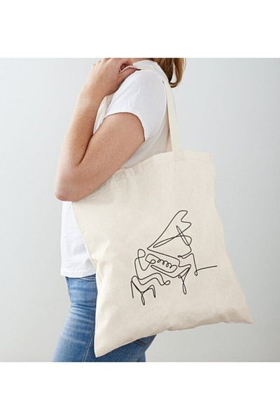 GİFTORA Minimal Pianist Designed Raw Shoulder