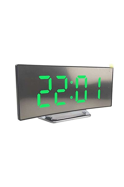 BOMSTOM Digital LED Mirror Clock BOMSTOM, Alarm, 17 x 7.2 x 3.1 cm, Black