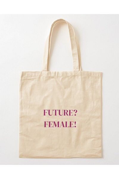GİFTORA Future Female Fenimizm Raw Cloth Bag