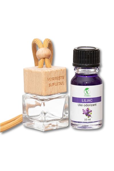 XTERRA | SET OF AROMADIFUSER BOTTLE AND CAR FRAGRANCE OIL WITH LILAC SCENT | 10 ml