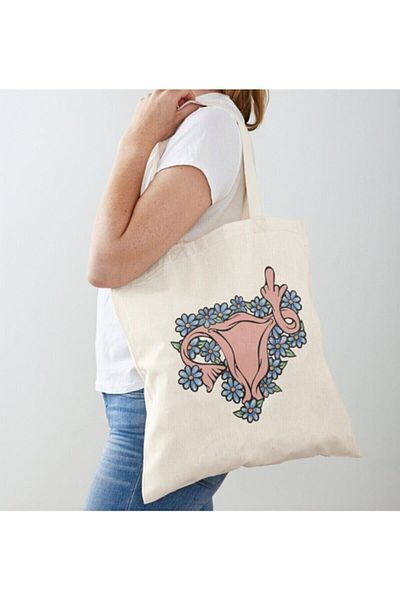 GİFTORA Feminist Feminism Printed Cloth Raw Bag