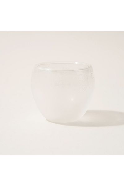 Dallaty coffee set 6 pcs white frosted glass