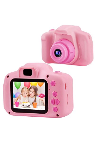 Tiessa Camera foto digitala pentru copii Tiessa, Full HD, functie foto/video, roz