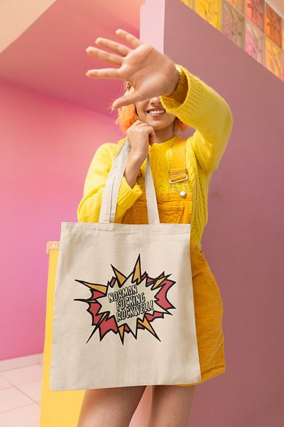 GİFTORA Rockwell Printed Cloth Bag