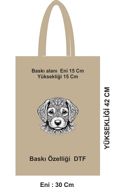 GİFTORA Recyclable Handle Market Bag Cloth Bag