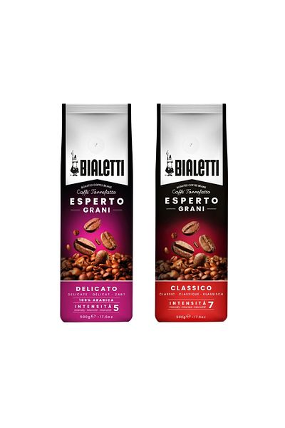 Bialetti 2 Pieces Delicato and Classico 500 Gr Core Coffee